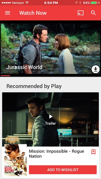 Google Play Movies 