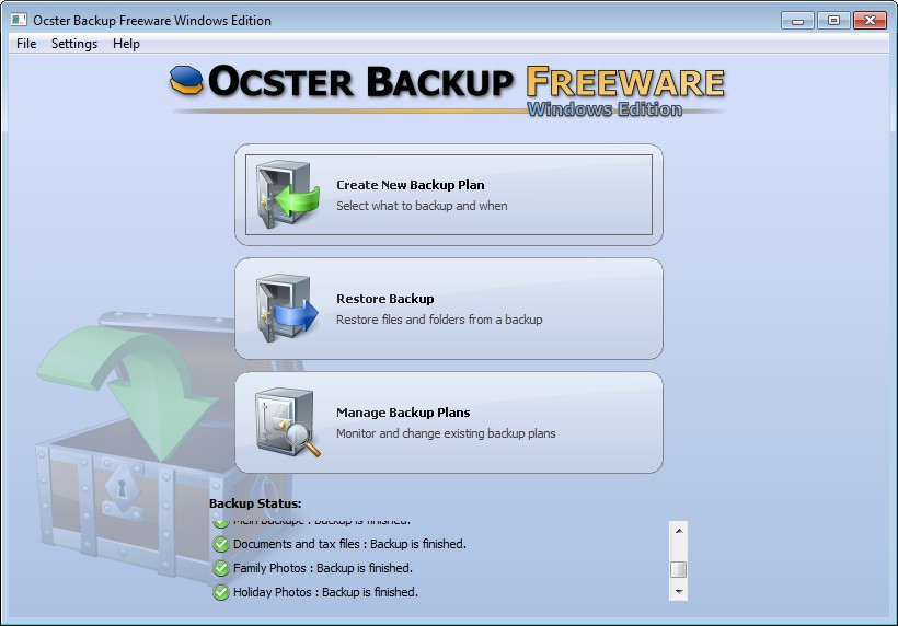 Ocster Backup Free 