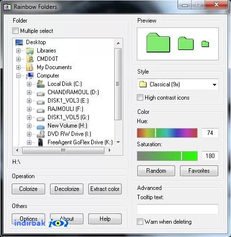 RainBow FoldersProgram