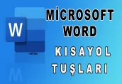 ofis uygulamalarında kullanılan kısayollar