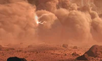 NASA, Mars'ta İlk Kez Yıldırım Çakmasını Kaydetti