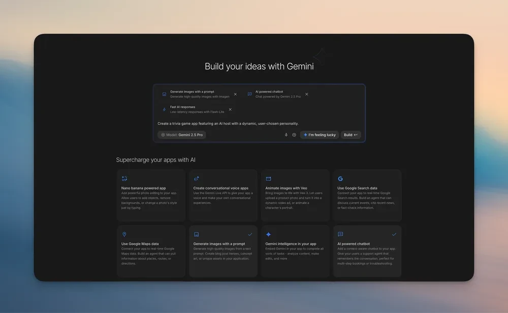 Google AI Studio ile kendi uygulamanızı yapabilirsiniz