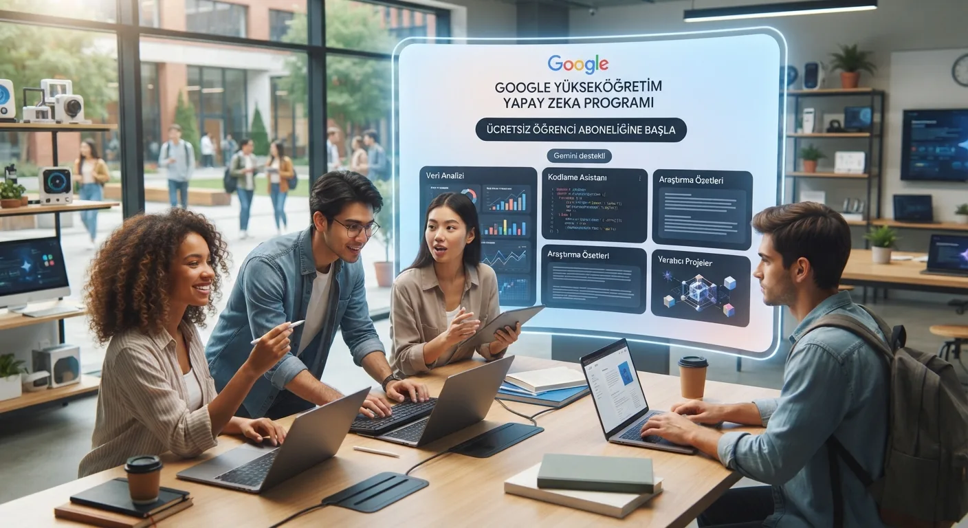 Google Öğrencilere Ücretsiz Yapay Zeka Aboneliğini Başlattı