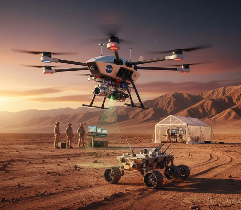 NASAnın Mars Provası: Ölüm Vadisinde Otonom Drone Testleri