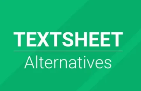Textsheet.com için alternatifler