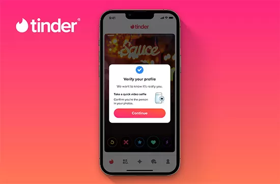 TINDER Fotoğraf onaylı sohbete geçiyor