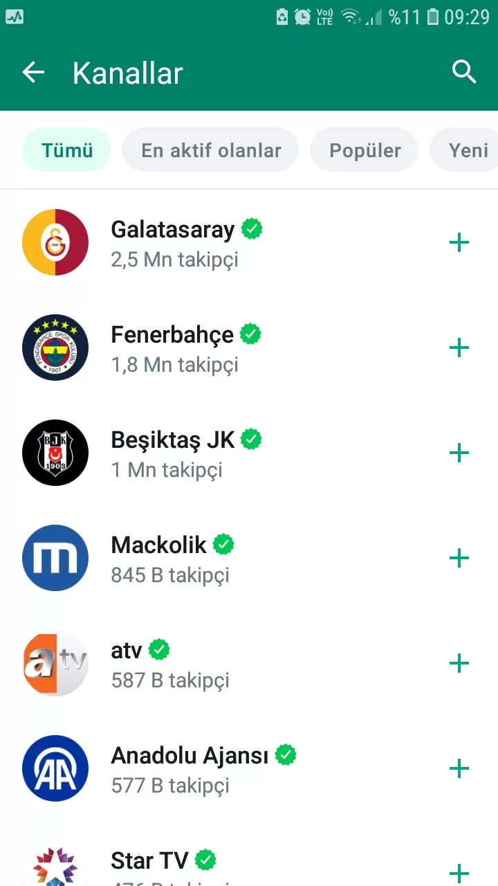 WhatsApp Kanal Hizmeti