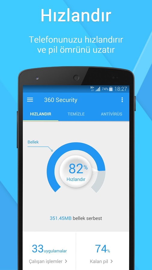 360 Security  ücretsiz android antivirüs