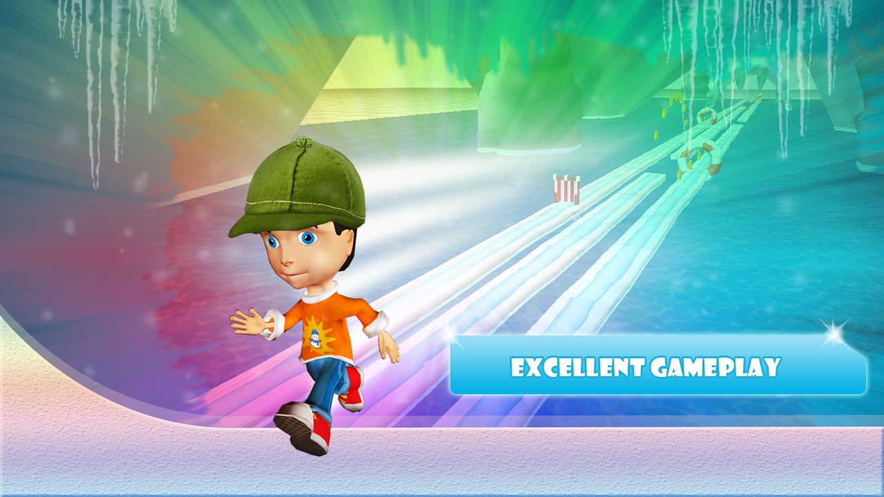 3D Ice Run android buzda koşu oyunu android buzda 