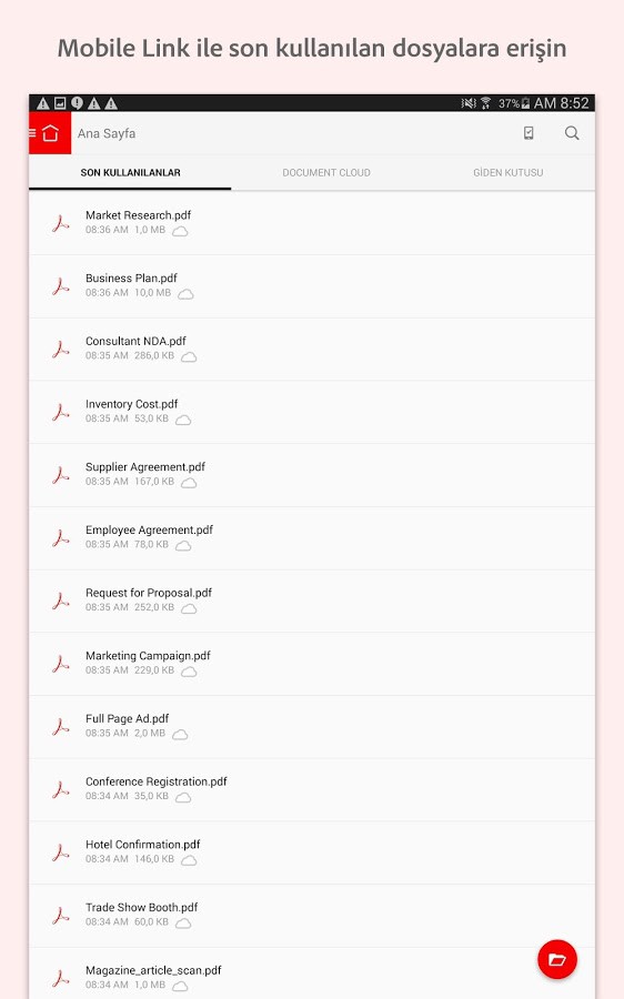 Adobe Acrobat Reader  android pdf okuyucu