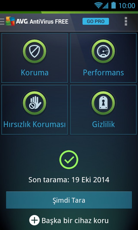 Antivirus Free  android ücretsiz antivirüs