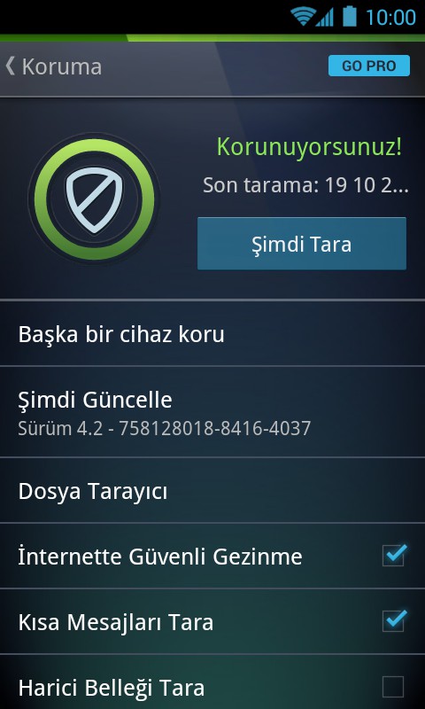Antivirus Free  android ücretsiz antivirüs