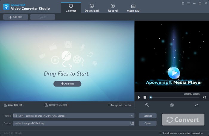 Apowersoft Video Converter Studio