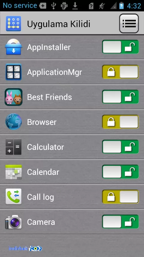 App protector  android için uygulama kilitleme