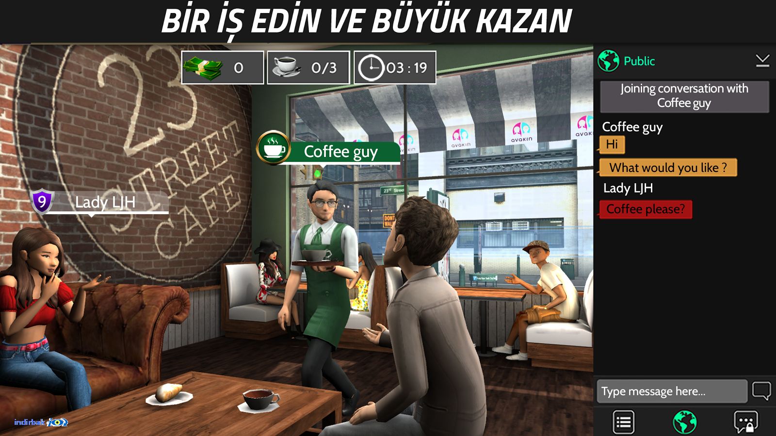 Avakin Life  android için sanal yaşam