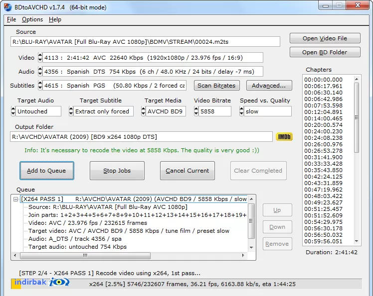 BDtoAVCHD  Blu-Ray  HD MKV dvd yazıcı