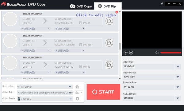 BlazeVideo DVD Copy  dvdleri harddiske kaydetme