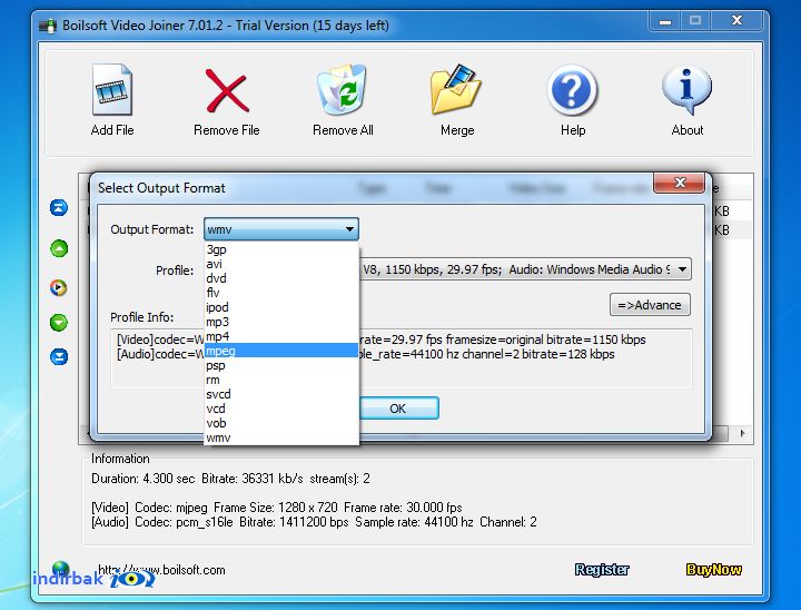 Boilsoft Video Joiner  video dosyalarını birleştir