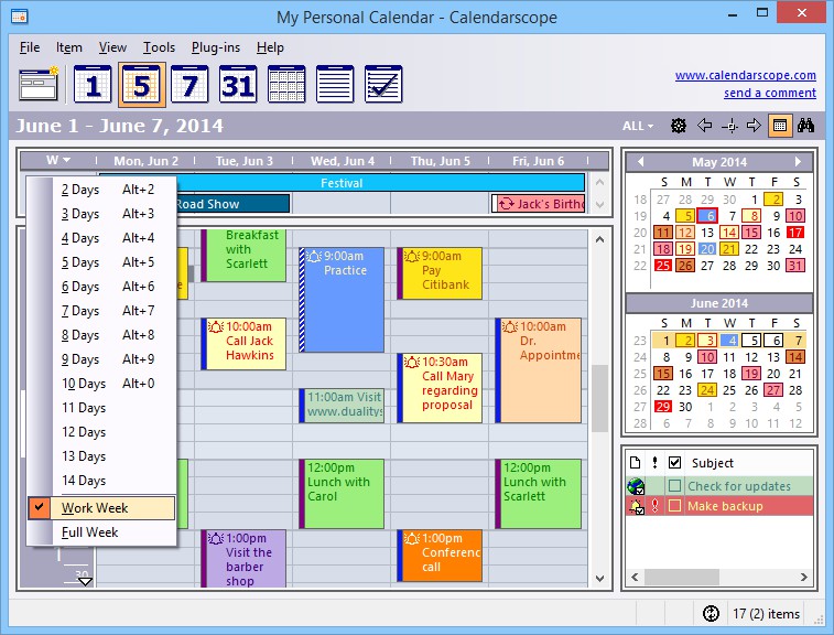 Calendarscope