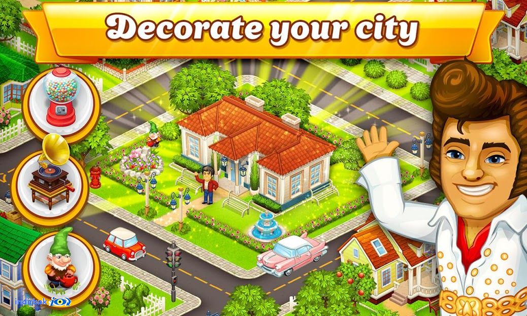 Cartoon City: farm to village. Build your home