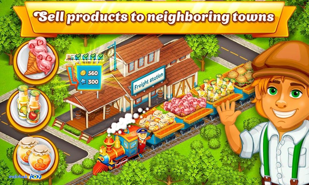 Cartoon City: farm to village. Build your home