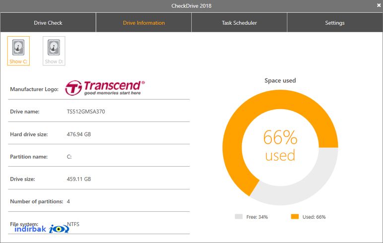 CheckDrive  harddisk onarma