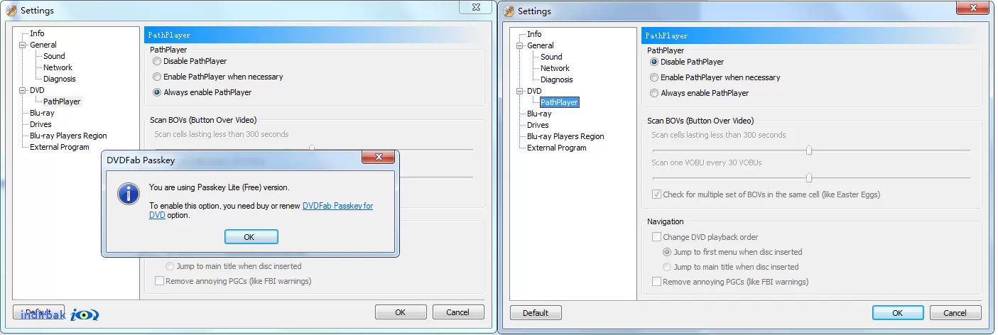 DVDFab Passkey Lite  Dvd Koruma Kaldırma