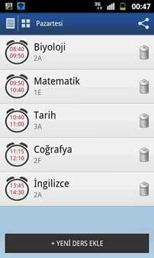 Ders Programım