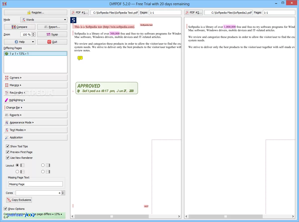 DiffPDF  DiffPDF indir