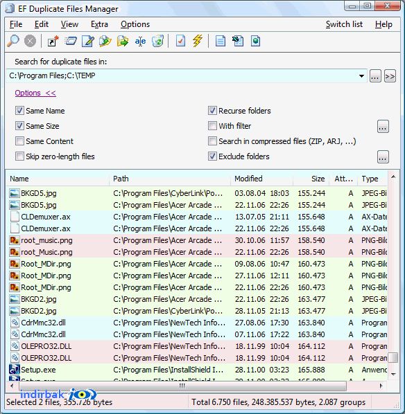 EF Duplicate Files Manager  EF Duplicate Files Man