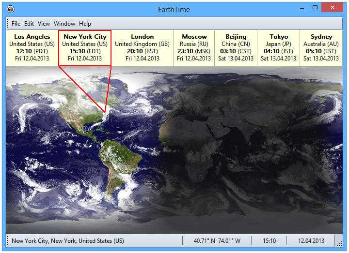 EarthTime Resimli Anlatim