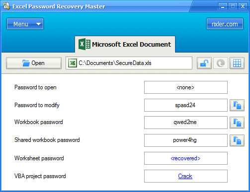 Excel Password Remover