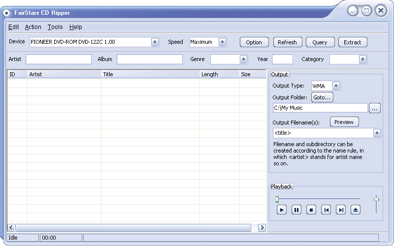 FairStars CD Ripper Resimli Anlatim