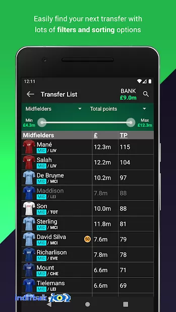 Fantasy Football Manager for Premier League