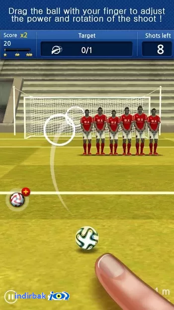 Finger soccer : Free kick
