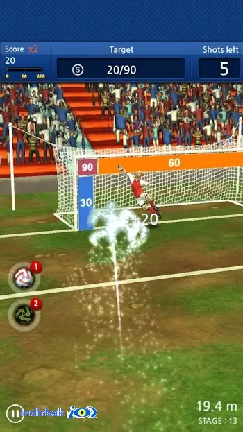 Finger soccer : Free kick