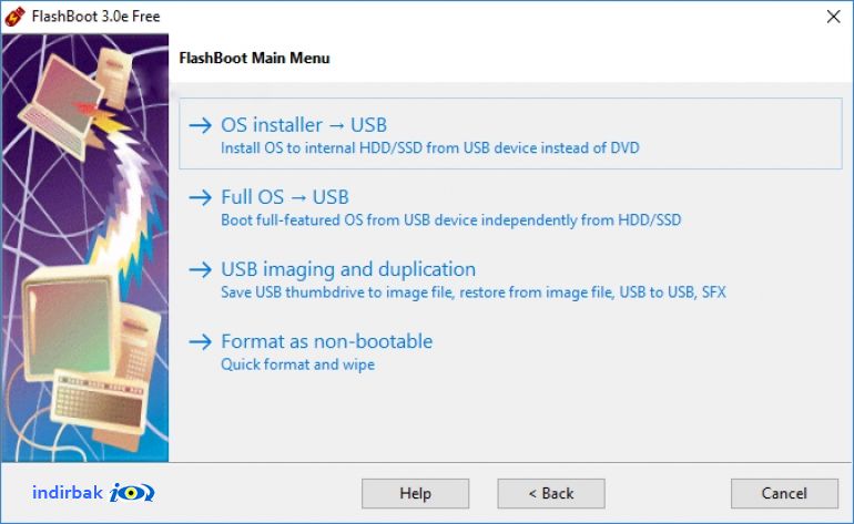 FlashBoot  usb sistem yükleme