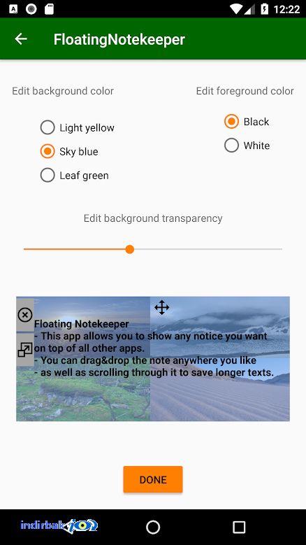 Floating Notekeeper