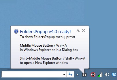 Folders Popup