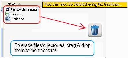 Free File Wiper sürükle bırak özelliği