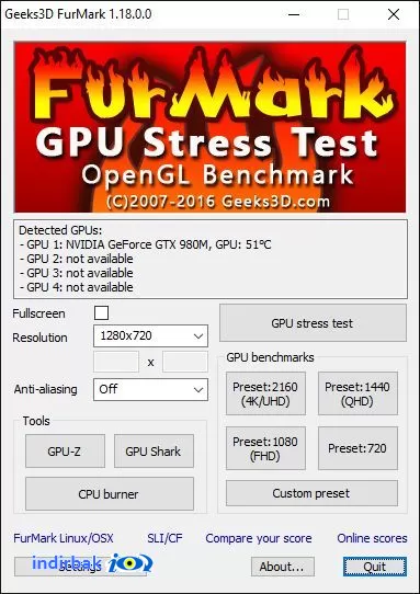 FurMark  ekran kartı test programı
