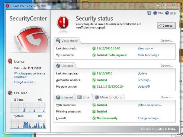 G DATA InternetSecurity