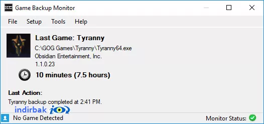 Game Backup Monitor