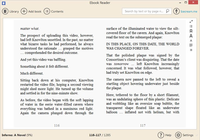 Icecream Ebook Reader