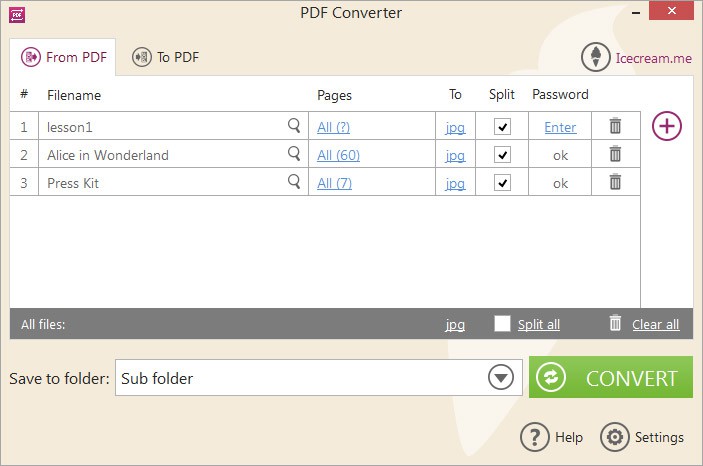 Icecream PDF Converter