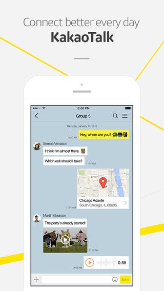 KakaoTalk: Free Calls  ios sesli görüntülü sohbet
