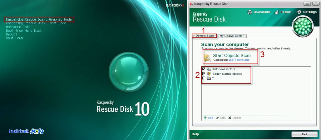 Kaspersky Rescue Disk  Virüs Temizleme ve Kurtarma