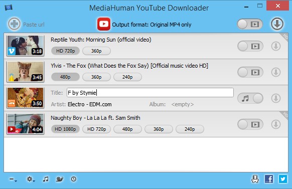 MediaHuman Youtube Downloader