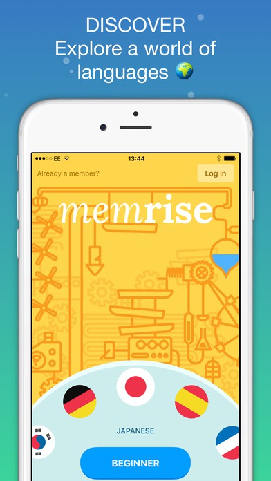 Memrise  iphone için yabancı dil öğrenme