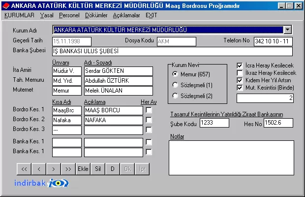 Memur Maaş Proğramı MEMA 2.55